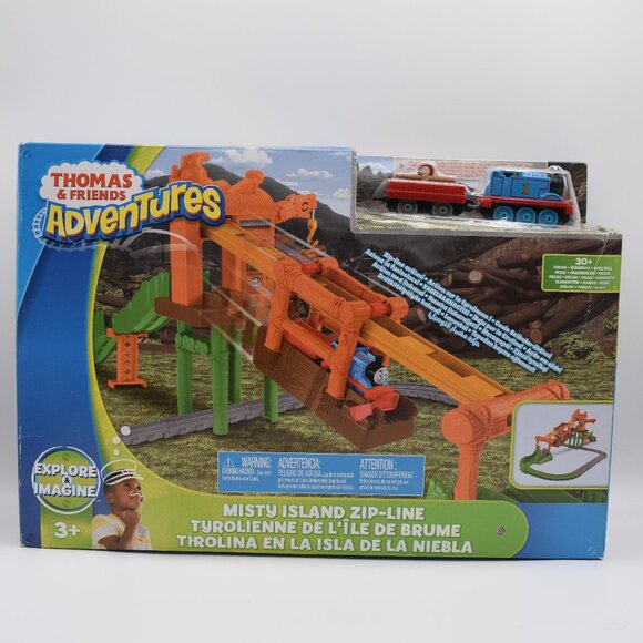 Thomas and Friends Thomas Adventures Explore and Imagine Misty Island Zip-Line - Picture 1 of 11